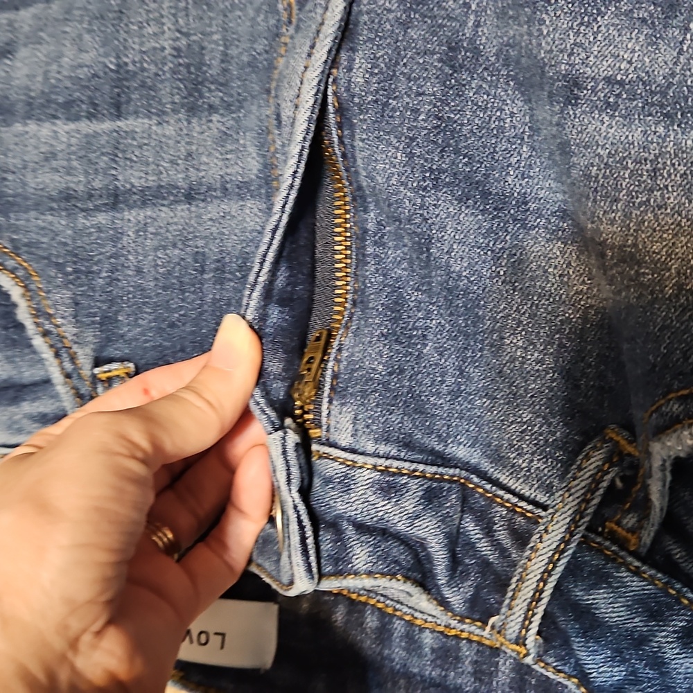 Women's Blue Ankle Cropped Jeans - Picture 12 of 12